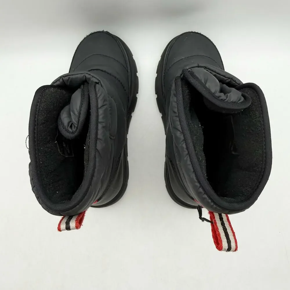 Hunter Boys Comfy Snow Boots Size 13 EU 31 Black Waterproof EUC